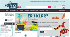 Desktop Screenshot of gladeunger.dk