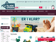Tablet Screenshot of gladeunger.dk